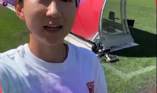 星空体育登录入口-王妍雯邀请大家一起看中国女足vs澳大利亚女足的女足亚洲杯半决赛